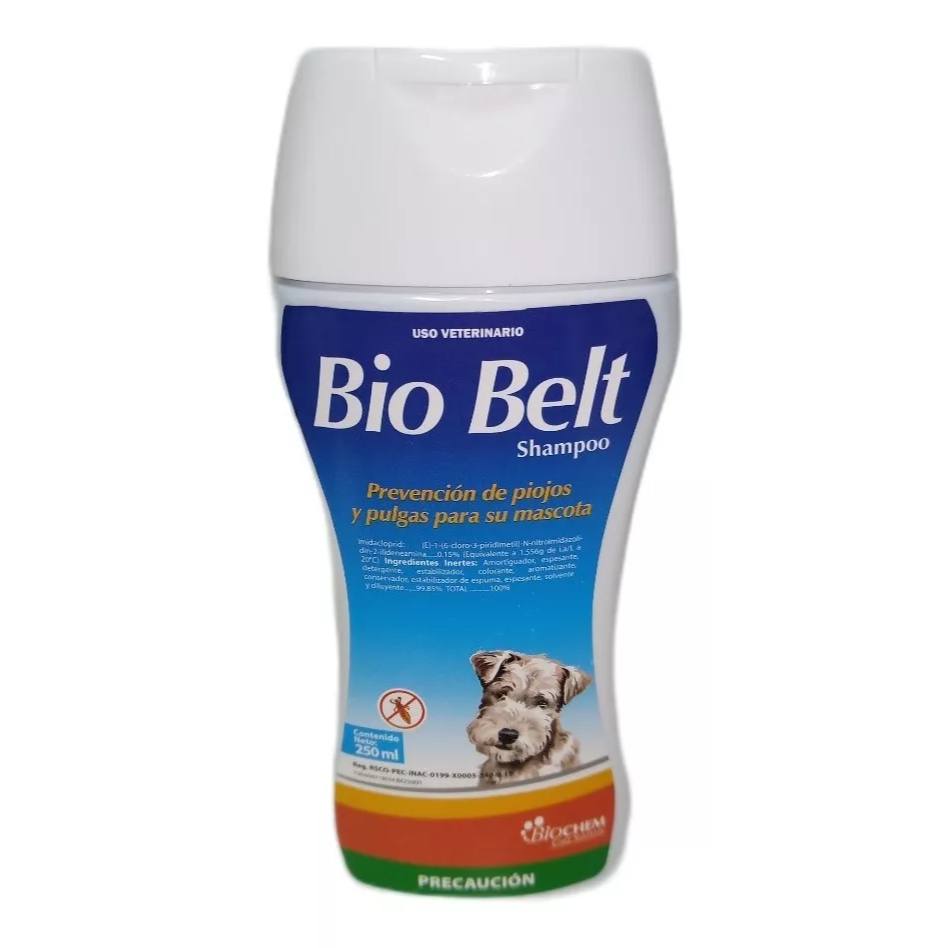 Bio Belt Shampoo 250 Ml Antipulgas - Biochem Bio Belt Shampoo 250 Ml Antipulgas - Biochem